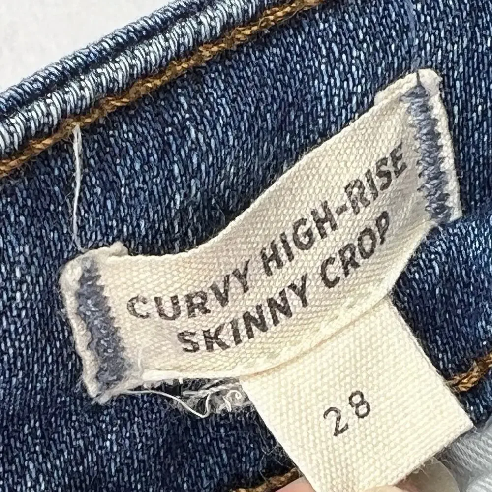 Madewell Curvy High Rise Skinny Crop Jeans 28